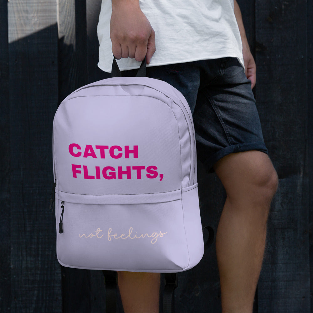 Pink flights not feelings - Backpack