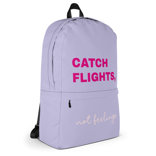 Pink flights not feelings - Backpack